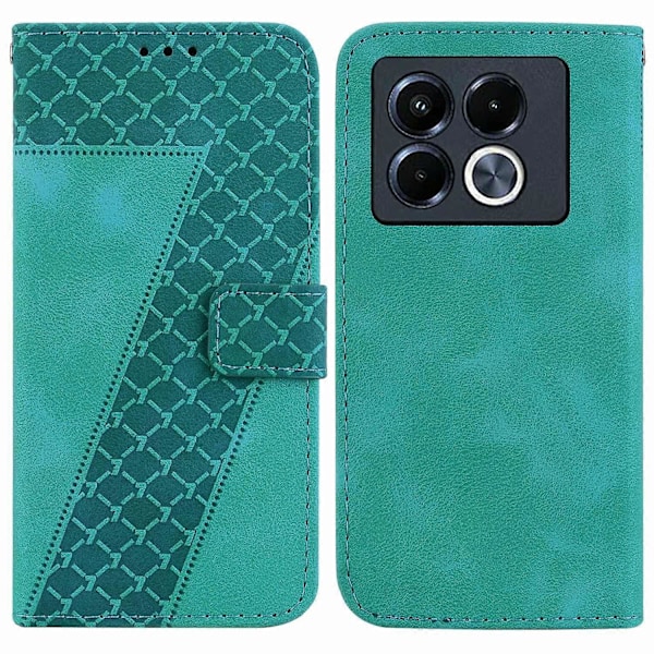 Stand Case til Infinix Note 40 5G med 7-formet mønster, præget læder telefoncover Multicolor Style A