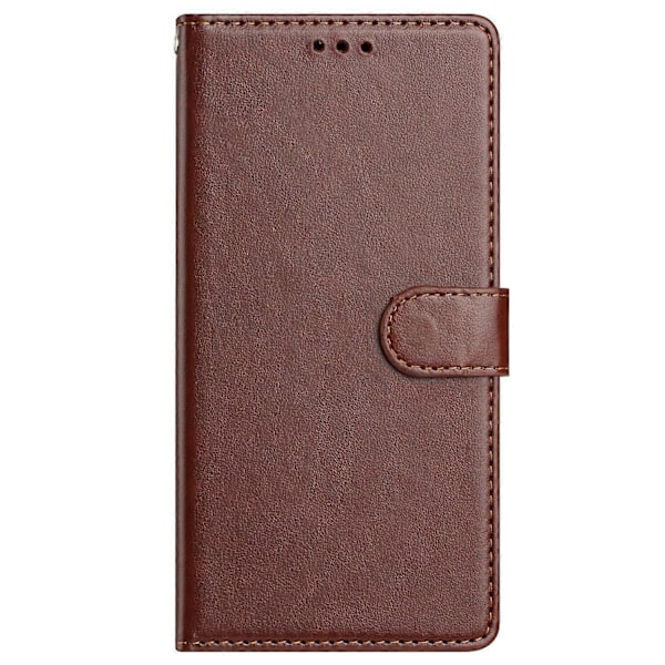 Samsung Galaxy A05 4G Nahkainen Puhelinkotelo Lompakko Jalusta Suojus Kätevällä Hihnalla - Vihreä Multicolor Brown
