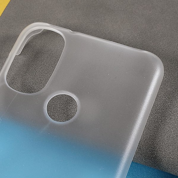 anti-scratch skal Gummerat hårt PC- phone case för Motorola Moto E20/e30/e40 Transparent