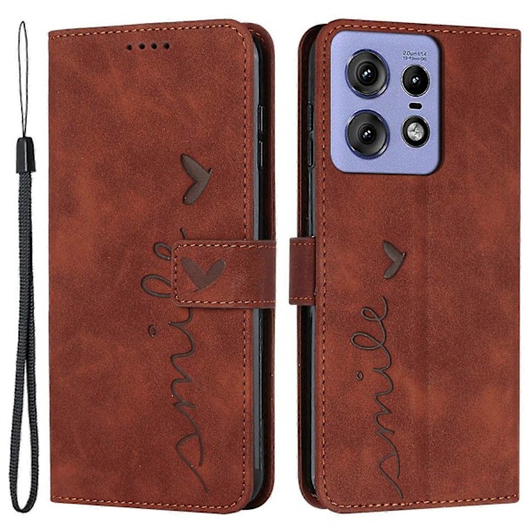 Motorola Edge 50 Pro 5G -kotelo, naarmuuntumaton PU-nahkainen jalustallinen puhelinkuori Multicolor Style B