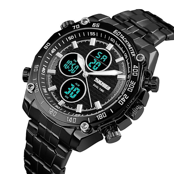 Skmei 1302 Mode Herr Fritid Watch Svart Black