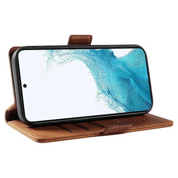 YIKATU YK-005 Til Samsung Galaxy S21 FE 5G Stand Wallet Case Hud-berørings Læder Telefon Cover Multicolor Style C
