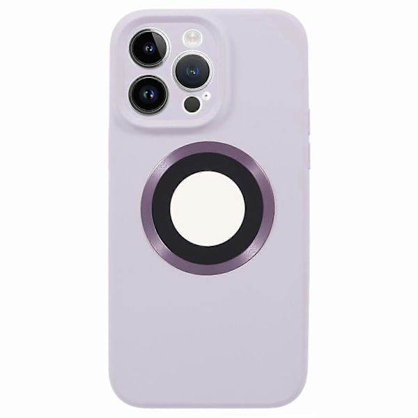 Til iPhone 14 Pro Silikone+PC Slim Cover Kompatibelt med MagSafe Logo Visning Stødsikkert Telefoncover Multicolor Style G