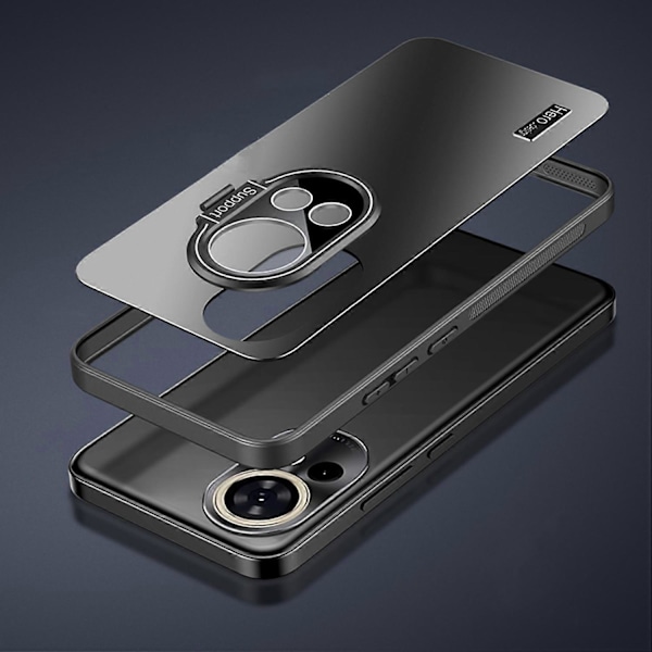 Huawei nova 11 Pro -kotelo, iskunkestävä TPU+PC-takakuori linssijalustalla Multicolor Silver