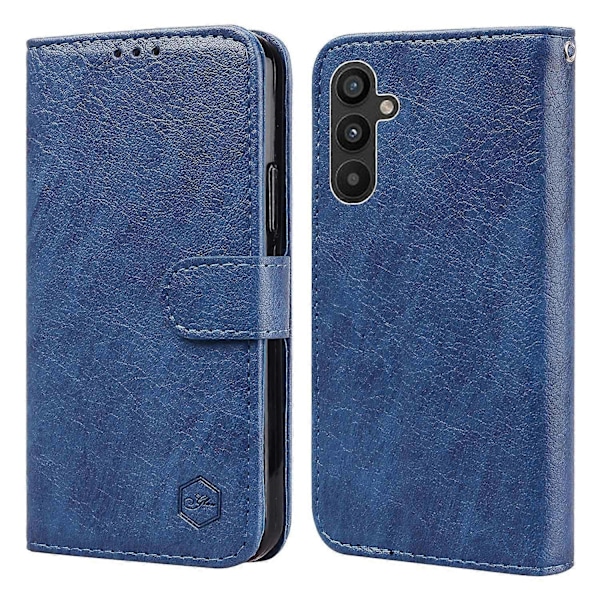 Til Samsung Galaxy A34 5G Fuld Beskyttelse Ensfarvet PU Læder Wallet Case Mobiltelefon Stand Cover Multicolor Style C