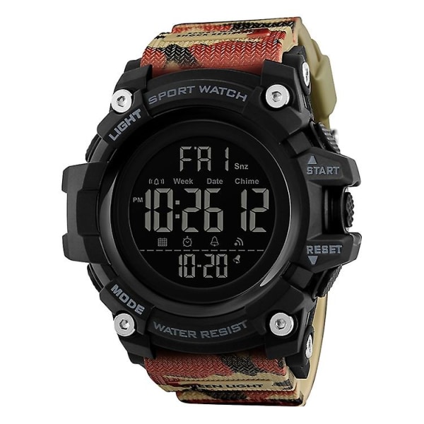 Skmei 1384 Outdoor Waterproof Luminous Led Electronic Watch Camouflage