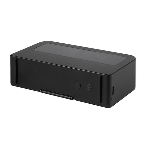 Färgglad Klocka För Tid Ljus För Hem Sovrum Sovsal Desktop USB Laddning La Black