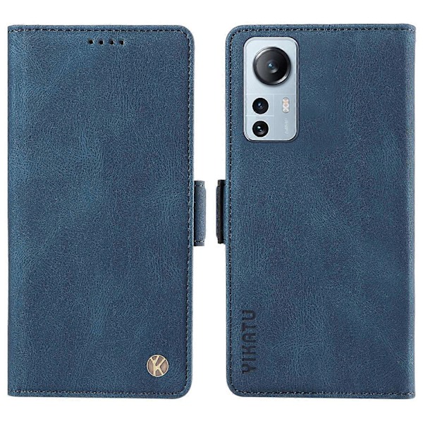 YIKATU YK-005 Xiaomi 12 Lite 5G -puhelimelle ihonmyötäinen PU-nahkainen suojakotelo jalustalla ja lompakolla Multicolor Style A