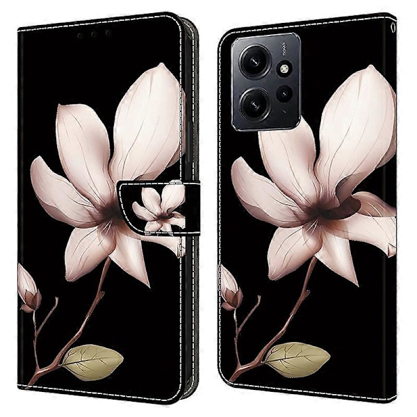 För Xiaomi Redmi Note 12 4G Skal Stöttåligt Mobilskal Läder Flip Plånboksfodral Multicolor Style I