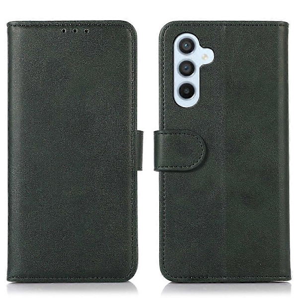 För Samsung Galaxy A15 4G Fodral Kohud Textur Läder Mobiltelefon Ställ Skydd Multicolor Style B