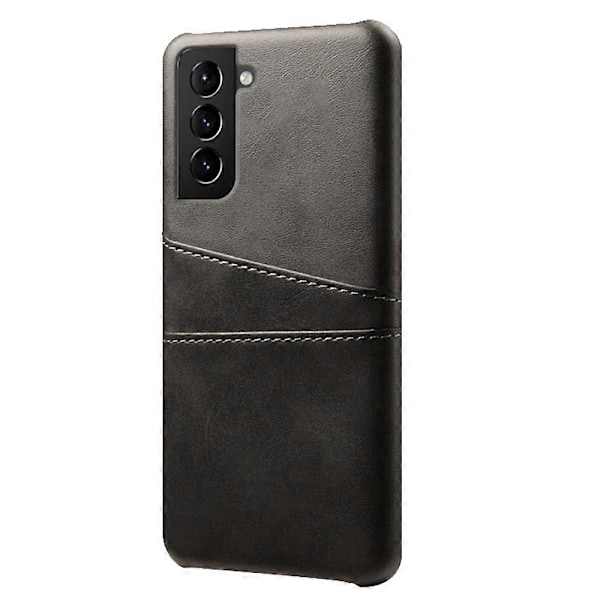 KSQ Velbeskyttet PU Læderbelagt Hård PC-etui med Design med Dobbelte Kortpladser til Samsung Galaxy Multicolor Style A