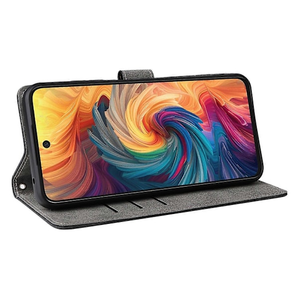 Til ZTE Blade V70/nubia V70 Wallet Case RFID-blokering PU Læder Cover Stand View - Grøn Multicolor Black
