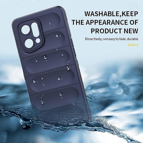 Til Oppo Find X5 Stødsikker Fleksibel Blød TPU Anti-slip Kant Mobiltelefon Beskytter Robust Bagside Etui Multicolor Style F
