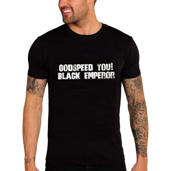 Män grafisk T-tröja Godspeed dig! Svart kejsare miljövänlig begränsad upplaga kortärmad t-shirt Vintage födelsedagspresent Black XL