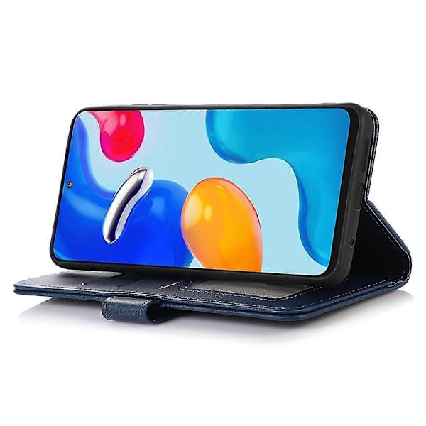 Til Oppo A58 4G Ko Læder Tekstur Telefon Etui Wallet Stand Stødsikker Læder Telefon Cover Multicolor Style B