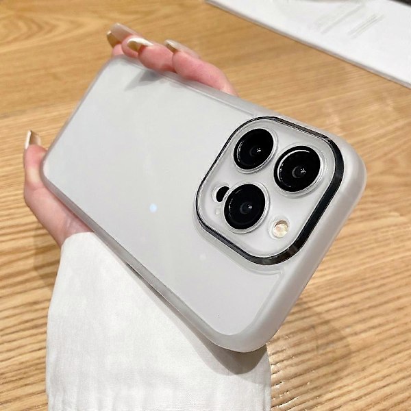 iPhone 15 Pro Max -kotelo, kirkas puhelinkuori, lasi+TPU+PC-hybridisuojus Multicolor Style B