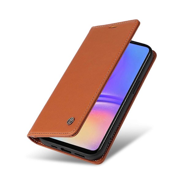 YIKATU YK-001 Fodral för Samsung Galaxy A06 Ställ Läder Telefonskydd Stark Magnetisk Stängning Multicolor Brown