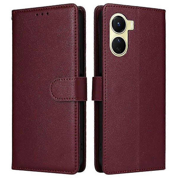 Plånboksfodral med Ställ för vivo Y02s 4G/Y56 5G/Y16 4G, PU Läder Telefonskal Multicolor Style D