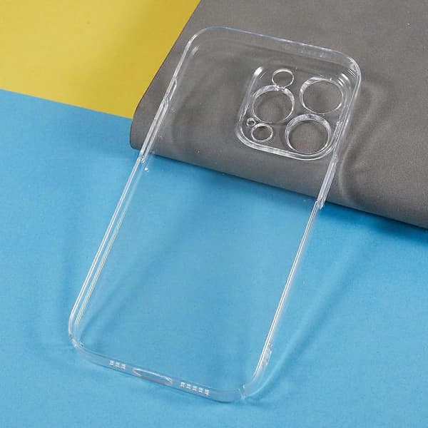 Transparent PC-telefonfodral för iPhone 13 Pro Max 6,7 tum, Stöttåligt mobilskal