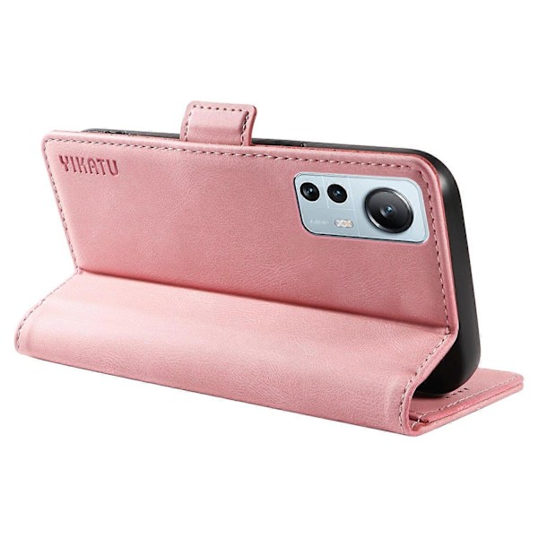 YIKATU YK-005 Xiaomi 12 Lite 5G -puhelimelle ihonmyötäinen PU-nahkainen suojakotelo jalustalla ja lompakolla Multicolor Style G