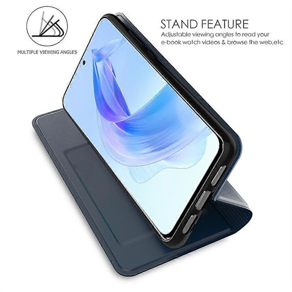 Nahkakotelo Honor Magic7 Lite 5G/X9c 5G/X60 Pro 5G -puhelimelle, korttipidike, jalusta, magneettisuljin Multicolor Style D