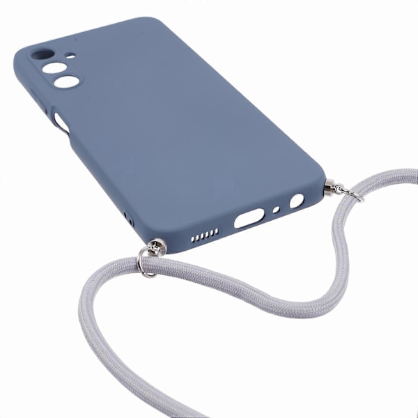 Samsung Galaxy A05s 4G TPU -puhelinkotelo, mikrokuituvuori, kumipäällysteinen suojus ja kaulanauha Multicolor Style A