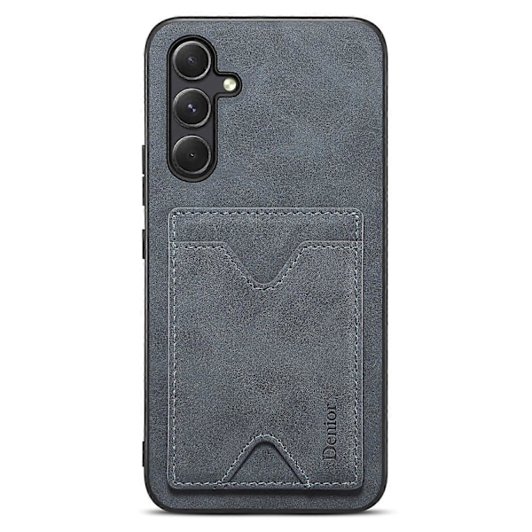 DENIOR Samsung Galaxy A34 5G PU-nahkapäällysteinen TPU-kotelo, jossa on jalusta ja korttipidike, takakuori Multicolor Style C