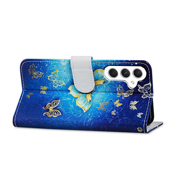 Plånboksfodral för Samsung Galaxy A15 5G PU Läder Mönstertryck Telefonskal Multicolor Style Q
