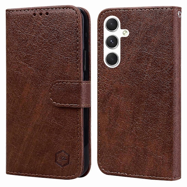 Til Samsung Galaxy S24+ Etui PU Læder Anti-drop Wallet Cover Multicolor Style C
