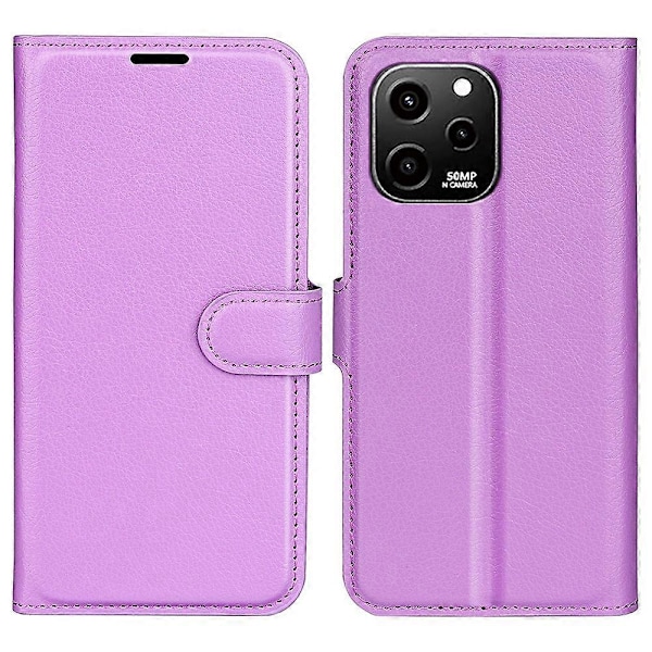 Huawei nova Y61 4G täyssuojaava läppäkotelo PU-nahkaa, jalustalla ja lompakolla Multicolor Style H