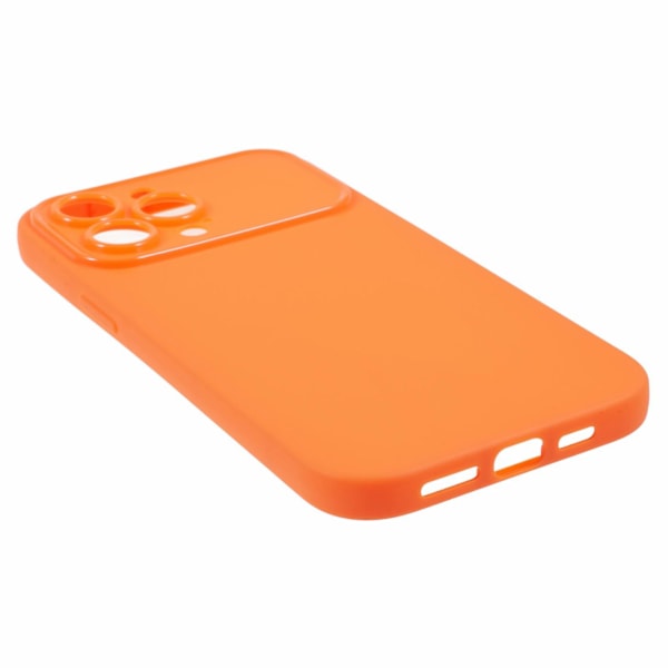 For iPhone 13 Pro Telefondeksel Støvtett Telefonskall Matt Myk TPU (Presis Utsparing for Bakre Linse) Orange