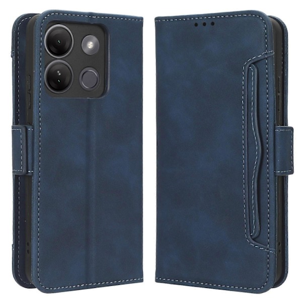 Til Infinix Smart 7 HD 4G X6516 Wallet Stand PU Læder Etui Multiple Kort Slots Telefon Cover Multicolor Style D
