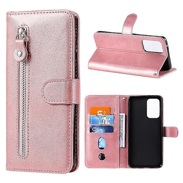 Lynlåslomme Tegnebog Læder Stand Smartphone Etui til Samsung Galaxy A52 4G/5G/A52s 5G Multicolor Style B