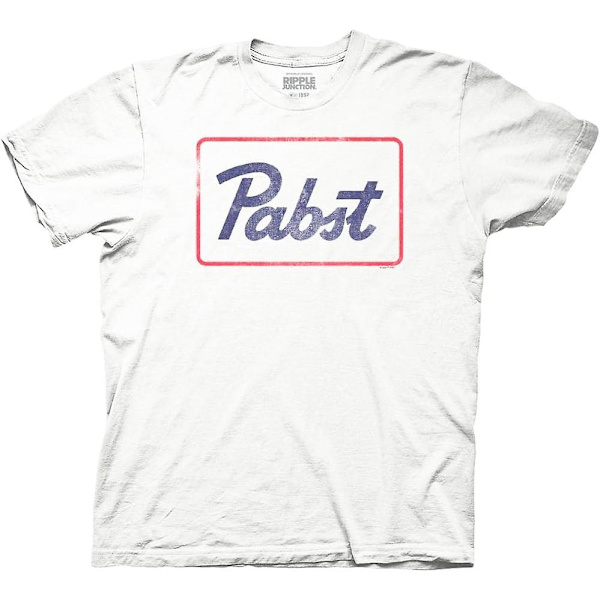 Pabst Blue Ribbon Vintage Neonkyltti Panimo Aikuisten T-paita - aikuinen, 3xl White S