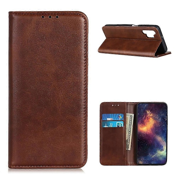 Wallet Stand Split Læder Magnetisk Lukning Beskyttelsesetui til Samsung Galaxy A32 4G (EU Version)