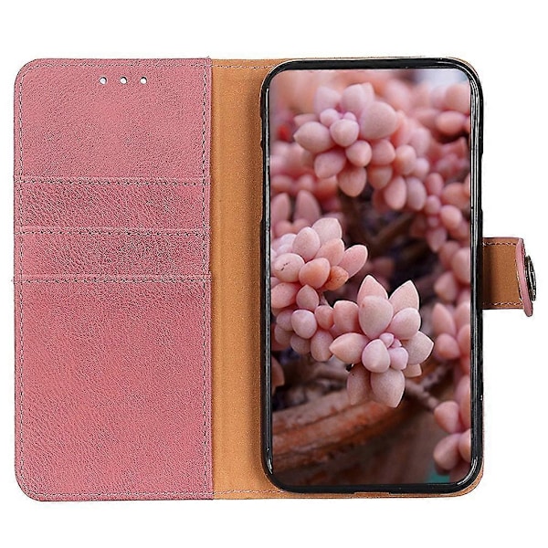 KHAZNEH Samsung Galaxy A05s 4G -kotelo, lehmännahkakuvioinen jalustallinen lompakkokotelo, nahkainen puhelinkotelo Multicolor Style A
