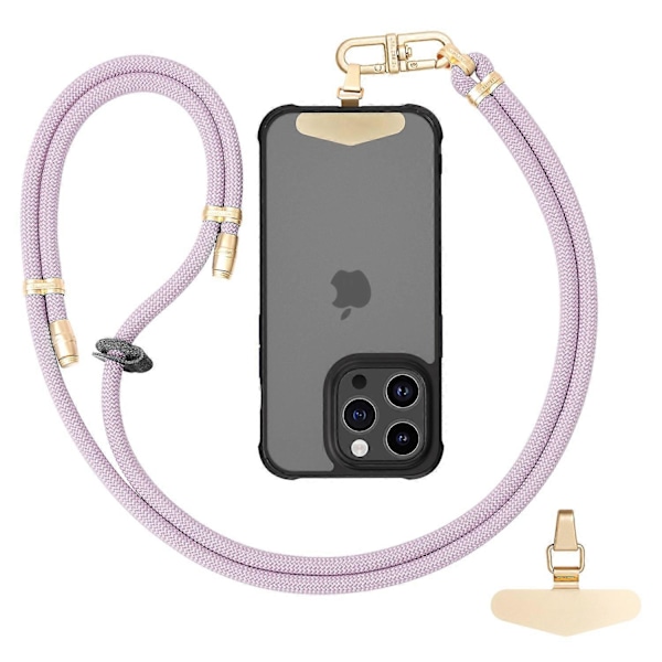 LEEU DESIGN 120cm Smartphone Skulderstropp med Metallfeste, Justerbar Mobiltelefon Lanyard Multicolor Style L