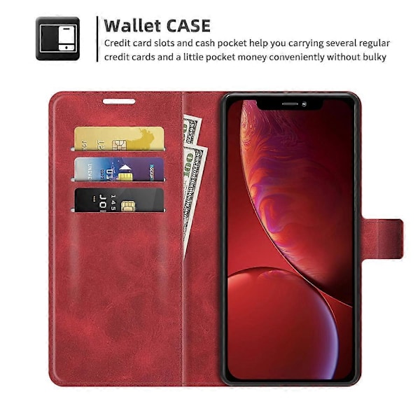 Folio Flip Magnetiskt Fyrkantigt Lås Läderfodral Skydd med Plånboksställ för iPhone 13 6.1 tum Multicolor Style B