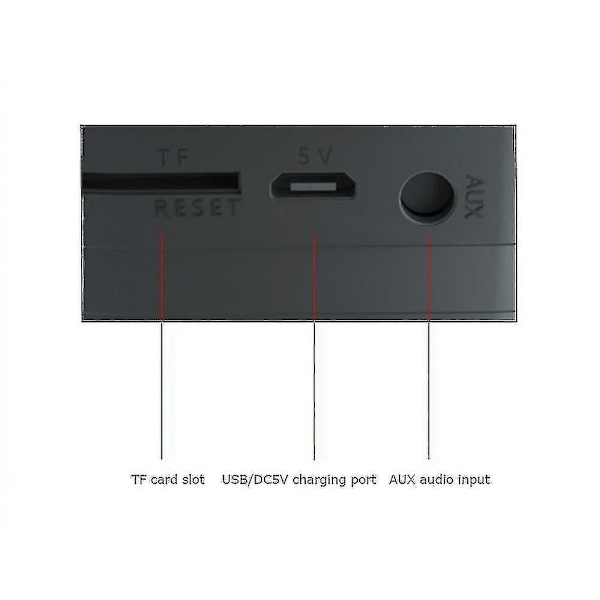 Trådlös Bluetooth högtalare Spegelyta Dubbel väckarklocka USB Tf Mp3-spelare (rosa)