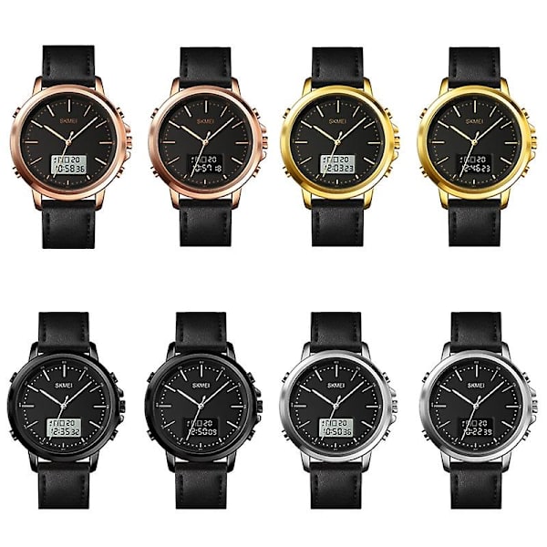 Skmei 1652 Men Watch, Färg: Black Shell White Machine Not Specified