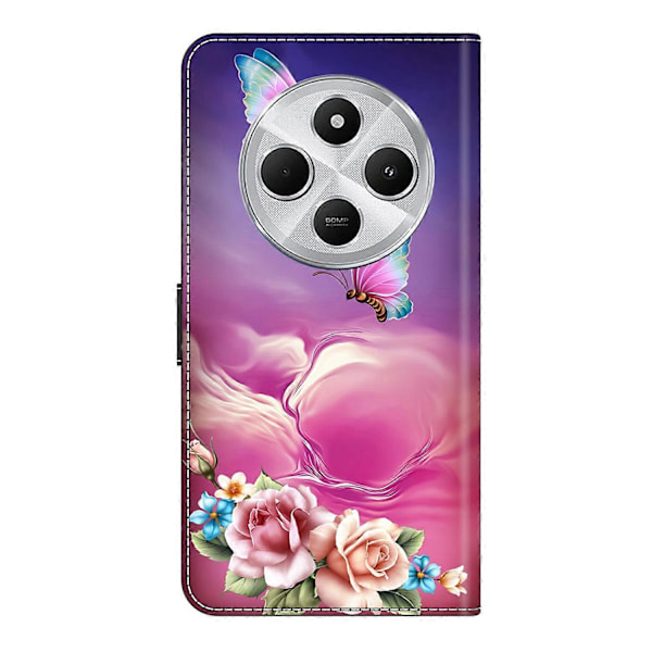 TPU+PU Læder Flip Telefon Cover Til Xiaomi Redmi 14C 4G/14R 5G/Poco C75 4G Mønster Printet Multicolor Style M