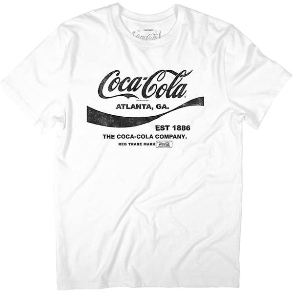 Coca Cola Drink 1886 T-shirt för män White XXL