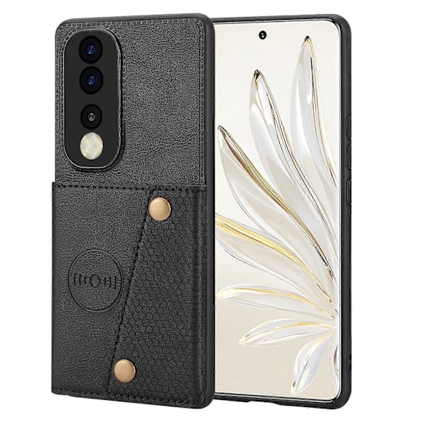Mobilskal för Honor 90 Kortfack Ställ Stöttåligt PU Läderbelagt TPU Baksida Multicolor Style B