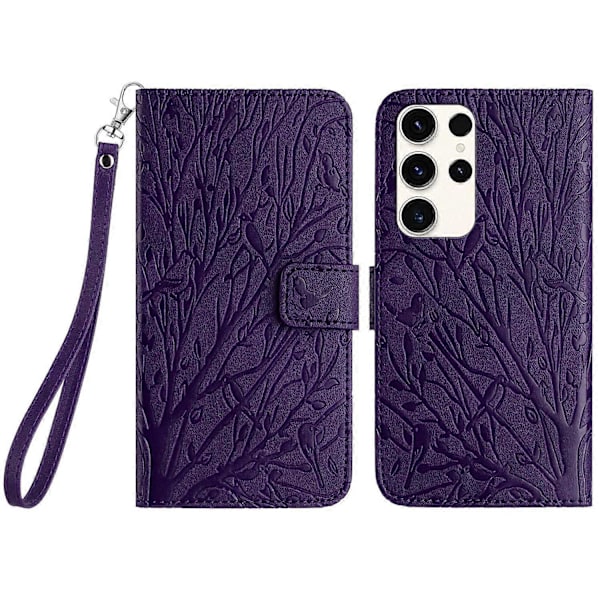 Plånboksfodral i PU-läder med Ställ för Samsung Galaxy S22 Ultra 5G Multicolor Style D