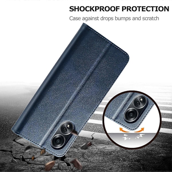 LC.IMEEKE Telefon Cover til Oppo A78 4G Etui PU Læder Standpung Cover Multicolor Style C