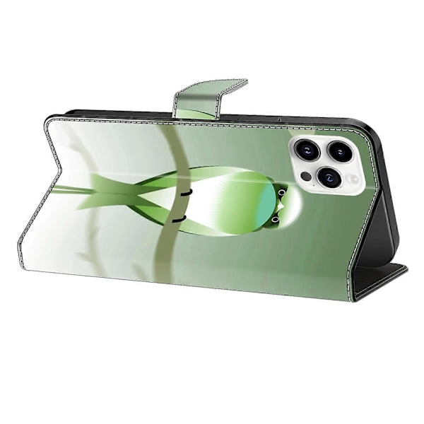PU-læder flipcover med stativfunktion til iPhone 16 Pro Multicolor Style L