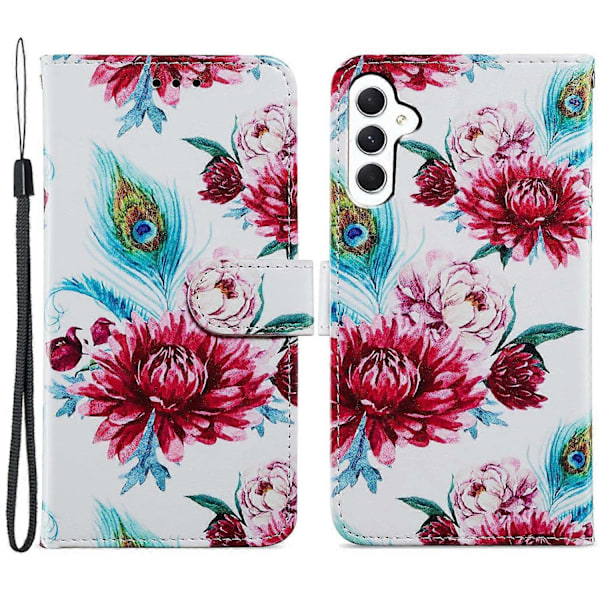 Til Samsung Galaxy A05s 4G Wallet Case PU Læder Mønster Print Telefon Cover Multicolor Style I