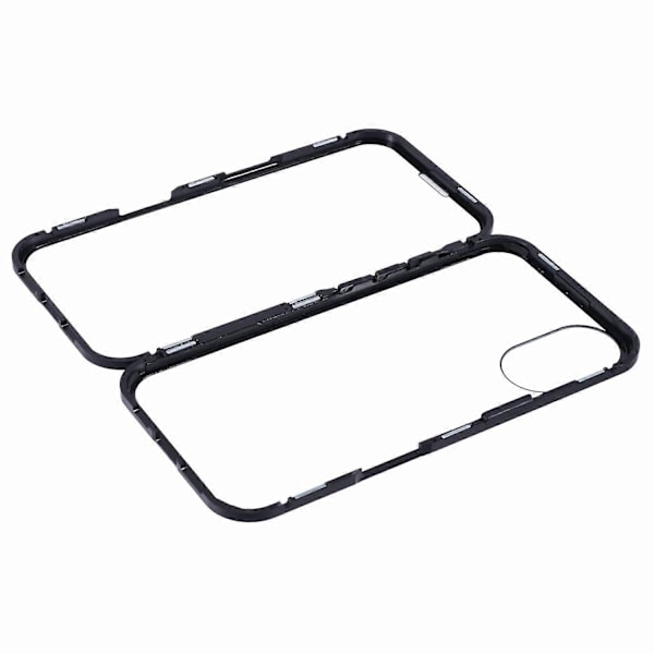 För iPhone 16 Plus Skal Magnetiskt Fullständigt Skydd Transparent Mobilskal - Grön Multicolor Black