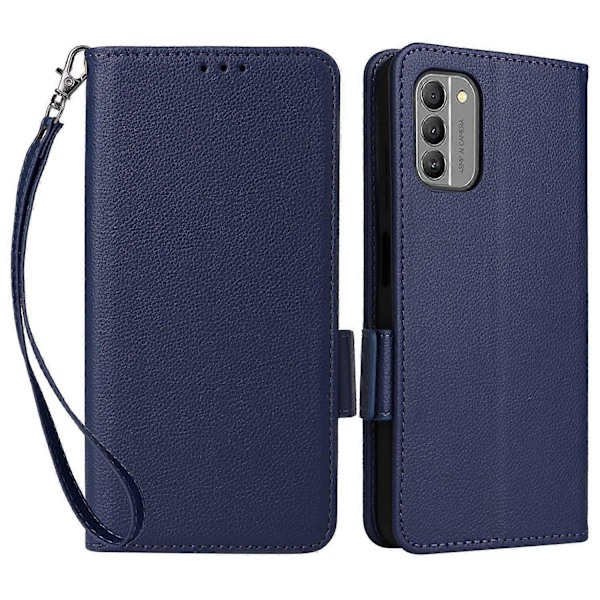 Nokia G310 PU-nahkainen puhelinkotelo lompakolla, jalustalla ja sormenjälkiä hylkivällä suojalla Multicolor Style D