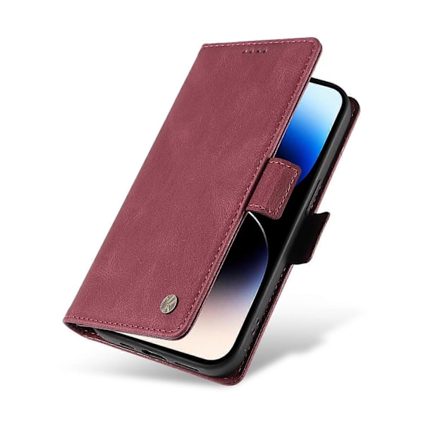 YIKATU YK-005 PU Läder Telefonfodral för iPhone 15 Pro Max, Hudvänligt Stötsäkert Plånboksfodral med Ställ Multicolor Style F